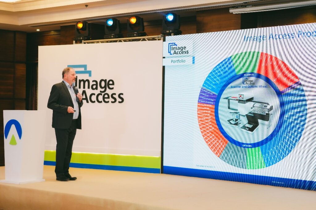 Image Access’ International Sales Director Achim Pfriender introduced our high-end digitization solutions